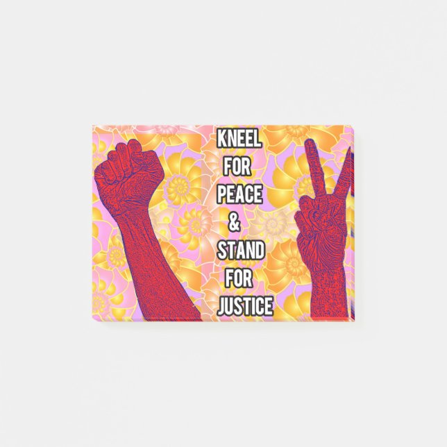 Post-it® Kneel for Peace and Stand for Justice ( V2) (Devant)