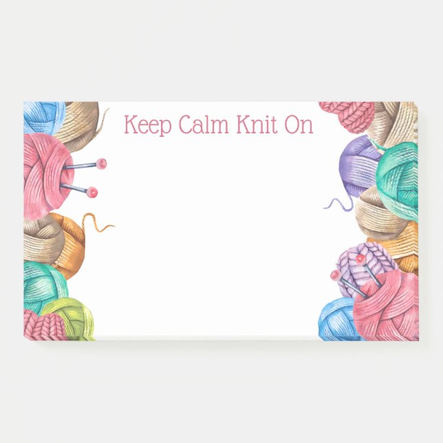 Post-it® Knit Crochet Yarn Post-It Notes (Devant)