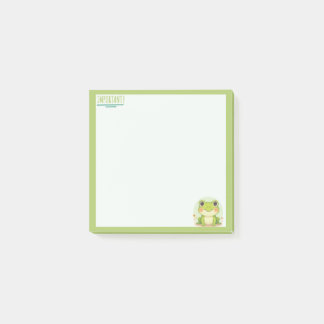 Post-it® Kwaii style Frog Pastel Green Note