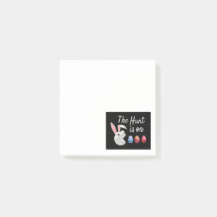 Post-it® La chasse est sur la chasse aux oeufs de lapin de 