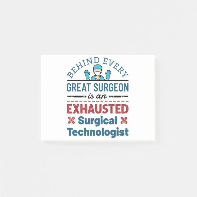 Post-it® La Chirurgie Chirurgiste Dit Amusant (Devant)