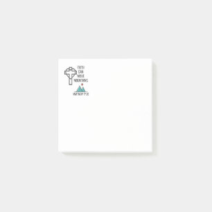 Post-it® La foi peut déplacer les montagnes Citation de la