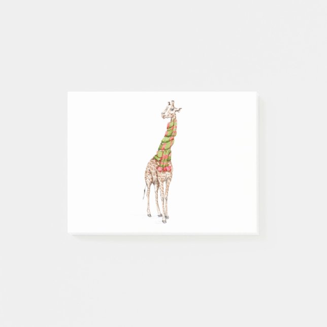 Post-it® La girafe dans une écharpe (Devant)