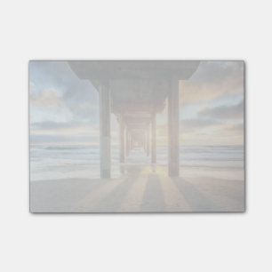 Post-it® La Jolla, le pilier de Scripps au coucher du