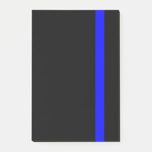 Post-it® La ligne mince bleue verticale symbolique