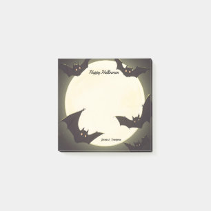 Post-it® La Lune et les chauves-souris heureux Halloween