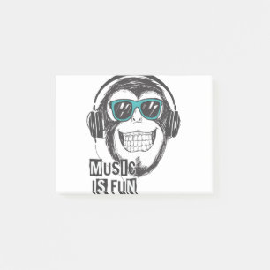 Post-it® La musique est un singe amusant