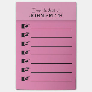 Post-it® La note de Courrier-it® de rose d'organisateur de