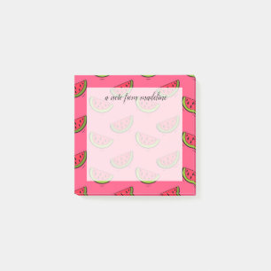Post-it® La pastèque d'été sur le Motif rose