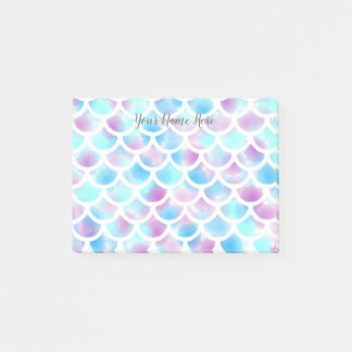 Post-it® La sirène d'aquarelle mesure des notes de post-it