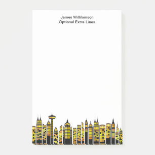 Post-it® La ville allume la coutume moderne de nuit