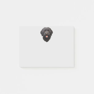 Post-it® Labradoodle Chien noir