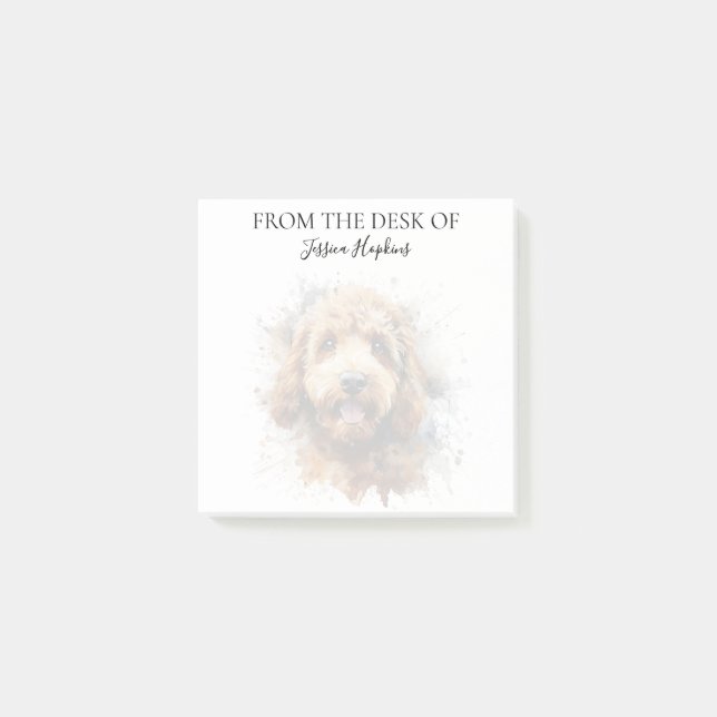 Post-it® Labradoodle Lover Monogrammed Dog (Devant)