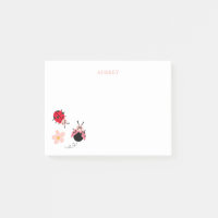 Ladybugs et fleurs