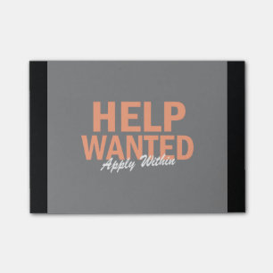 Post-it® L'aide Recherchée s'appliquent en dedans