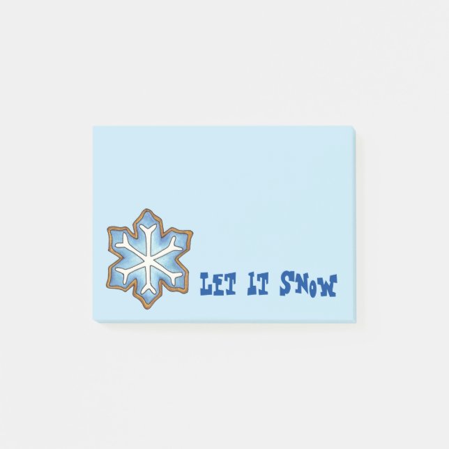 Post-it® Laisser neiger Flocon de neige Noël hiver Hanoukka (Devant)