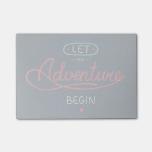 Post-it® Laissez l'aventure commencer