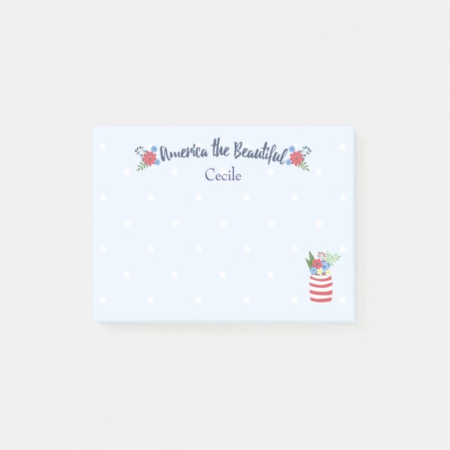 Post-it® L'Amérique, le beau patriotique (Devant)