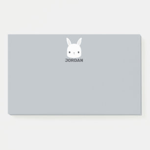 Post-it® Lapin Mignon avec Nom Personnalisé