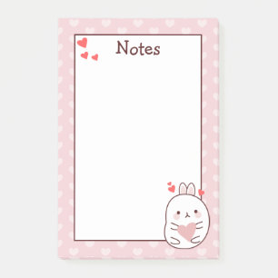 Post-it® Lapin Mignon Cœur 