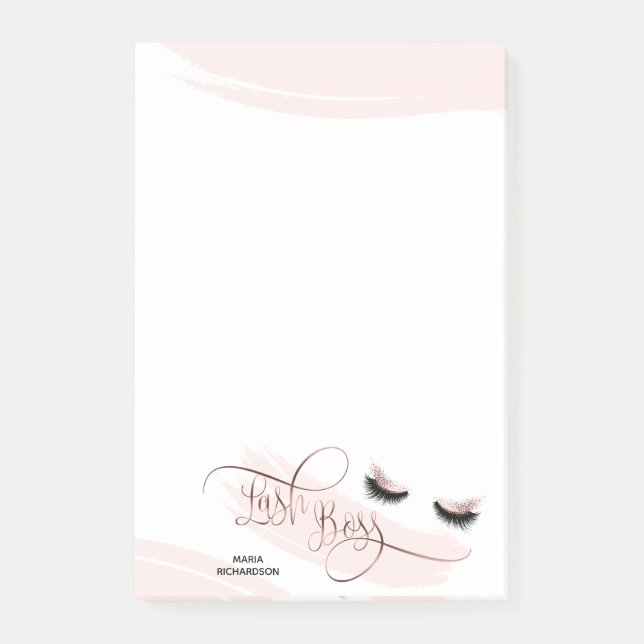Post-it® Lashes rose Gold (Devant)