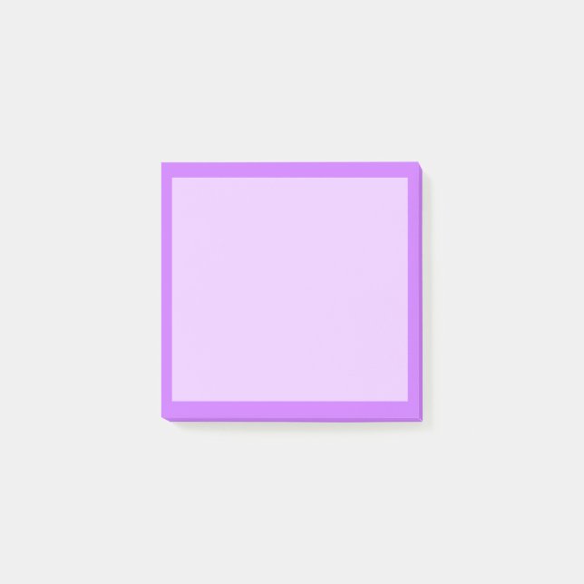Post-it® Lavande électrique avec bordure en héliotrope vier (Devant)