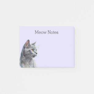 Post-it® Lavande Gray Kitty Chat