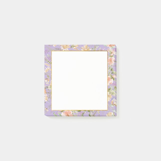 Post-it® Lavender Floral (Devant)