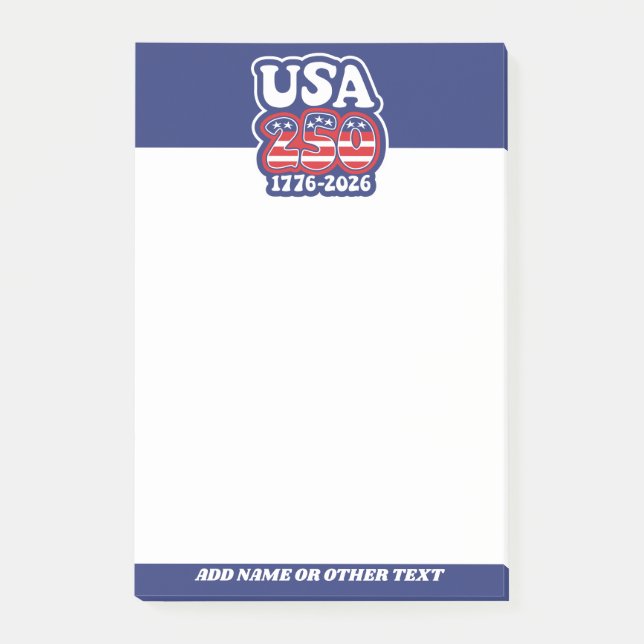 Post-it® Le 250e anniversaire de l'Amérique - Groovy USA 25 (Devant)