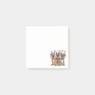 Post-it® Le 4 Juillet Chiens De Berger Allemands