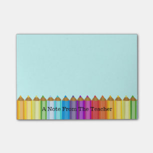 Post-it® Le bloc-notes du professeur coloré de crayons