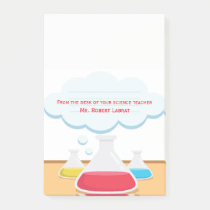 Post-it® Le bloc-notes du professeur de Sciences de flacons