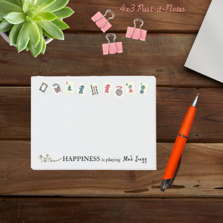 Post-it® Le bonheur est de jouer au Mah Jongg
