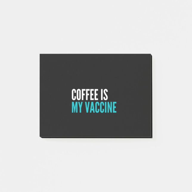 Post-it® Le café est mon vaccin (Devant)