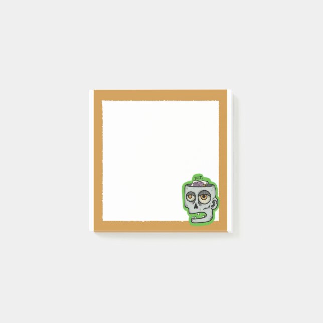 Post-it® Le cerveau coule une note zombie (Devant)