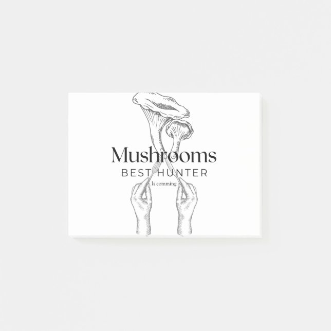 Post-it® Le Chasseur De Champignons Vient (Devant)