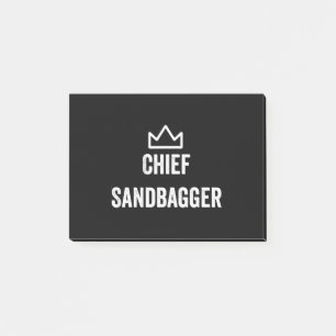 Post-it® Le chef Sandbagger Golf Meme Bjj Chess Sandbag