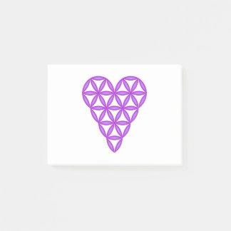 Post-it® Le Coeur De Vie - Violet/3D.