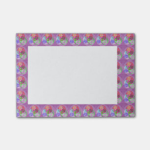 Post-it® Le Courrier-it® note 4" x 6" art par joshi de