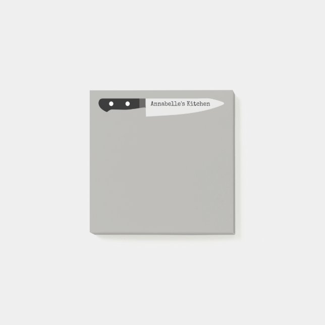 Post-it® Le couteau de découpage du chef personnalisent (Devant)