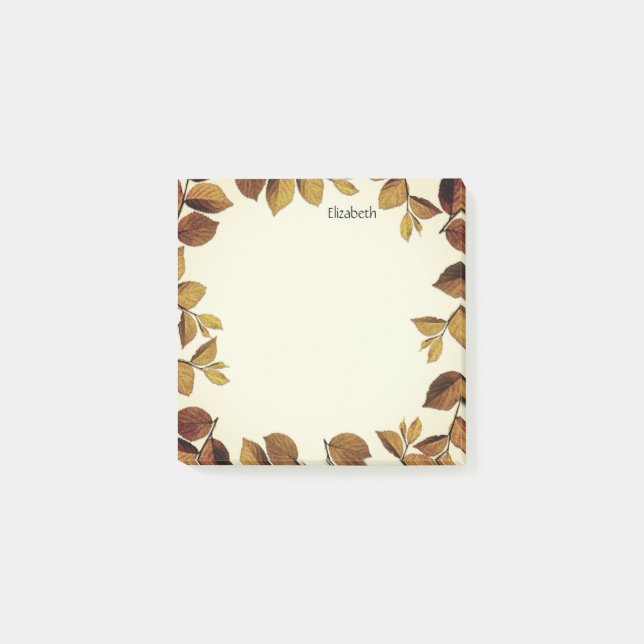 Post-it® Le feuillage d'embellissement romantique et bohème (Devant)