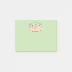 Post-it® Le gluten drôle est le diable vert clair
