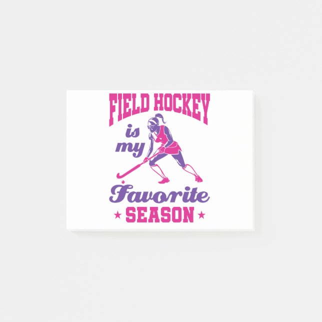Post-it® Le Hockey De Champ Est Ma Saison Préférée (Devant)