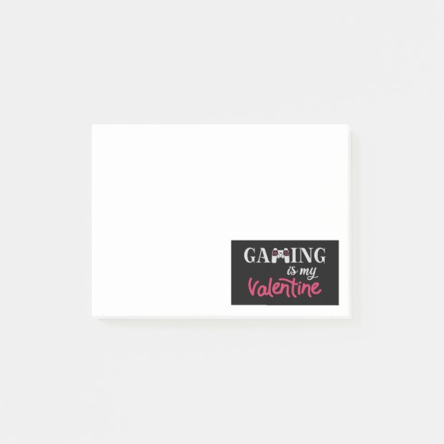 Post-it® Le jeu est mon Valentin (Devant)