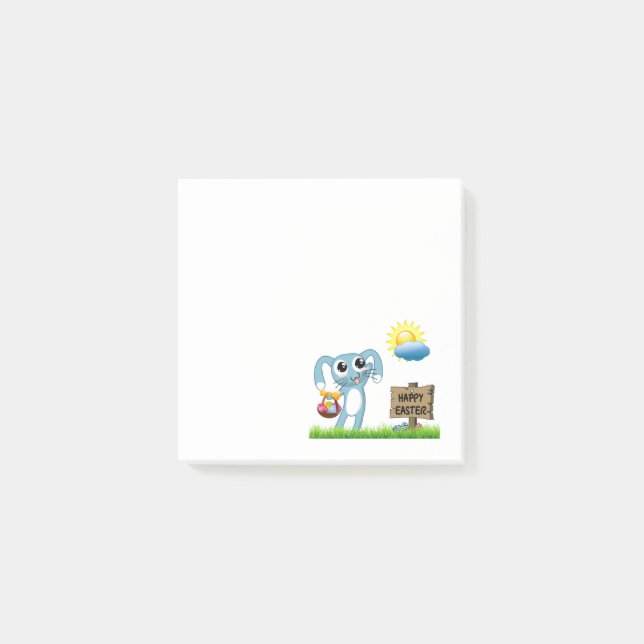 Post-it® Le lapin de Pâques souhaite un Joyeux Pâques (Devant)