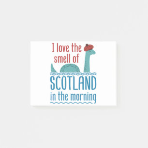 Post-it® Le Loch Ness Monster Smell of Scotland Le matin