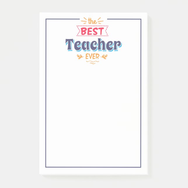 Post-it® Le meilleur professeur jamais (Devant)