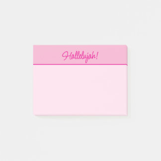 Post-it® Le minimaliste rose Hallelujah de Christian Lady
