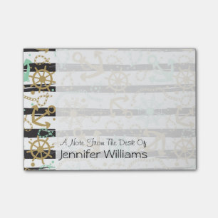 Post-it® Le motif   d'ancre flottante ajoutent votre nom