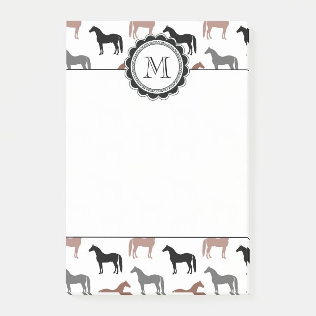 Post-it® Le Motif de Horse Lover (Devant)